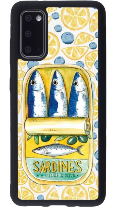 Coque Samsung Galaxy S20 - Silicone rigide noir Sardines in oil 2026
