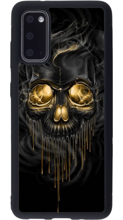 Coque Samsung Galaxy S20 - Silicone rigide noir Skull 02