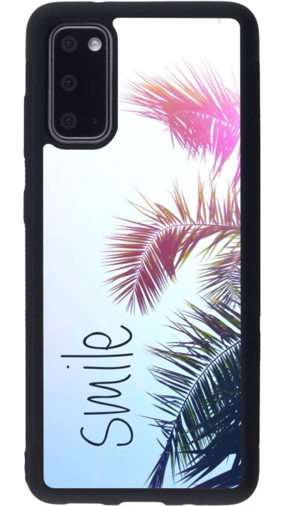Coque Samsung Galaxy S20 - Silicone rigide noir Smile 05