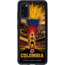 Coque Samsung Galaxy S20 - Silicone rigide noir Football Colombie splash 2026