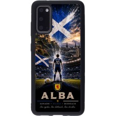Coque Samsung Galaxy S20 - Silicone rigide noir Football Écosse splash 2026