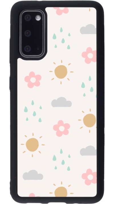 Coque Samsung Galaxy S20 - Silicone rigide noir Spring 23 weather