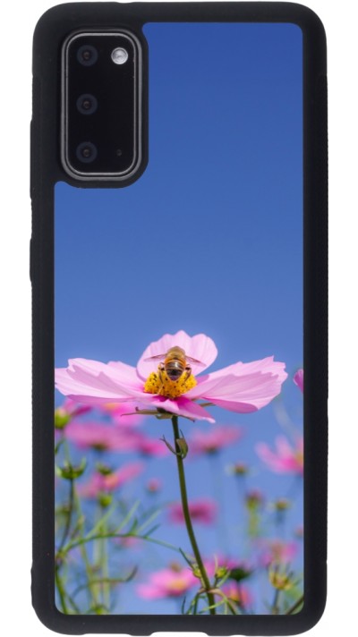 Coque Samsung Galaxy S20 - Silicone rigide noir Bee on a flower 2026
