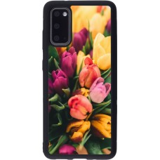 Coque Samsung Galaxy S20 - Silicone rigide noir Bouquet of tulips 2026