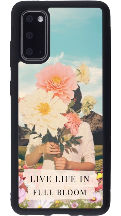 Coque Samsung Galaxy S20 - Silicone rigide noir Live life in full moon 2026