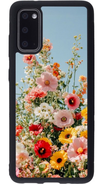 Coque Samsung Galaxy S20 - Silicone rigide noir Spring flowers 2026