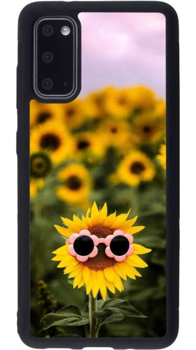 Coque Samsung Galaxy S20 - Silicone rigide noir Sunflower with glasses 2026