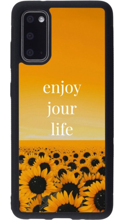 Coque Samsung Galaxy S20 - Silicone rigide noir Summer 2025 Enjoy your life