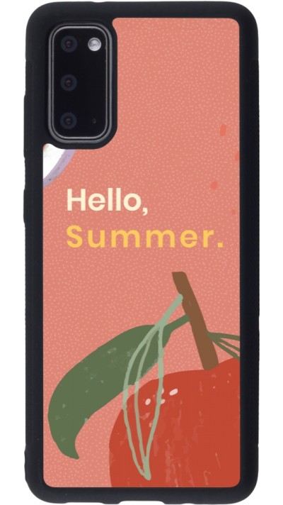 Coque Samsung Galaxy S20 - Silicone rigide noir Summer 2025 Hello summer