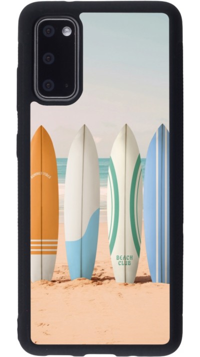 Coque Samsung Galaxy S20 - Silicone rigide noir Summer surfboard 2025