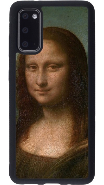 Coque Samsung Galaxy S20 - Silicone rigide noir Tableau art - La Joconde - Léonard de Vinci
