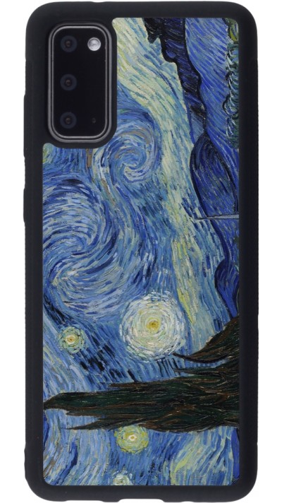 Coque Samsung Galaxy S20 - Silicone rigide noir Tableau art - La Nuit étoilée - Van Gogh