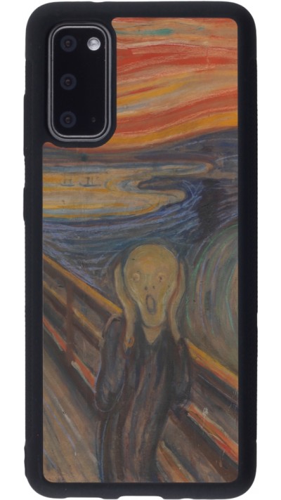 Coque Samsung Galaxy S20 - Silicone rigide noir Tableau art - Le Cri - Edvard Munch