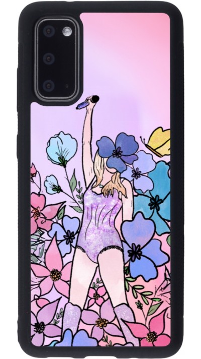 Coque Samsung Galaxy S20 - Silicone rigide noir Taylor Swift Sketch - Pink