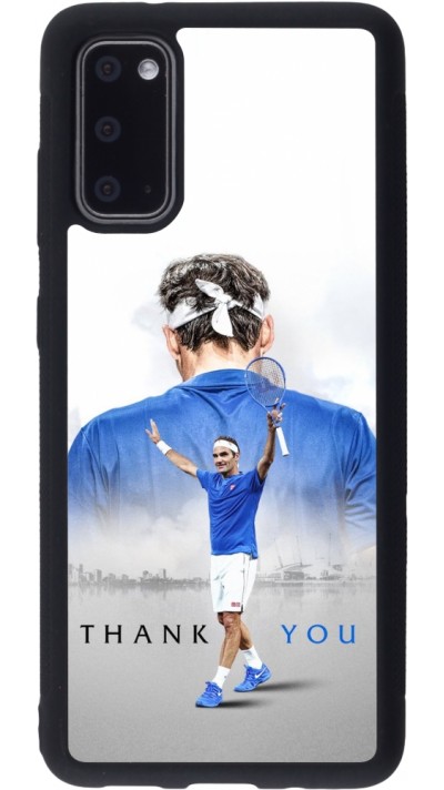 Coque Samsung Galaxy S20 - Silicone rigide noir Thank you Roger