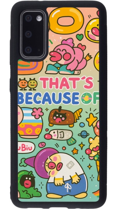Coque Samsung Galaxy S20 - Silicone rigide noir Thats beacause of