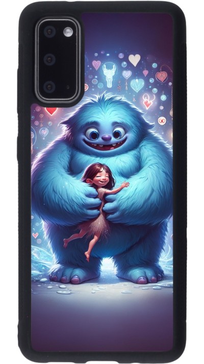 Coque Samsung Galaxy S20 - Silicone rigide noir Valentine 2024 Fluffy Love