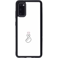 Coque Samsung Galaxy S20 - Silicone rigide noir Valentine 2024 heart by Millennials