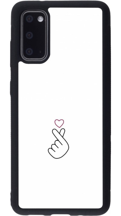Coque Samsung Galaxy S20 - Silicone rigide noir Valentine 2024 heart by Millennials