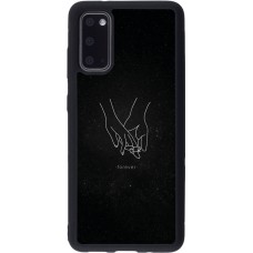 Samsung Galaxy S20 Case Hülle - Silikon schwarz Valentine 2023 hands forever