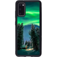 Samsung Galaxy S20 Case Hülle - Silikon schwarz Winter 22 Northern Lights