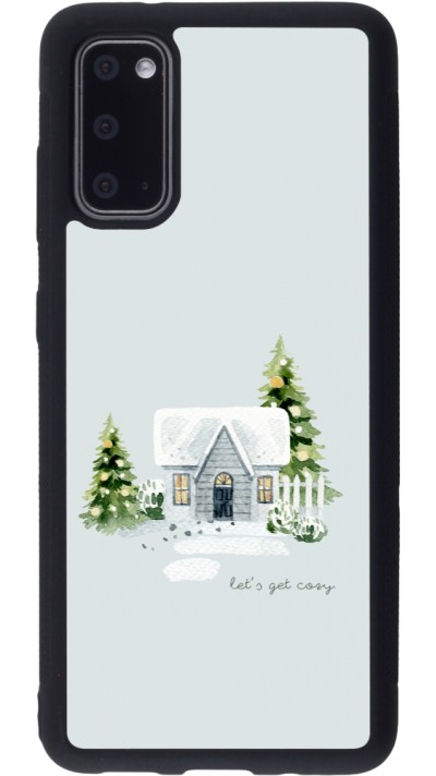 Coque Samsung Galaxy S20 - Silicone rigide noir Winter 25 Cosy House