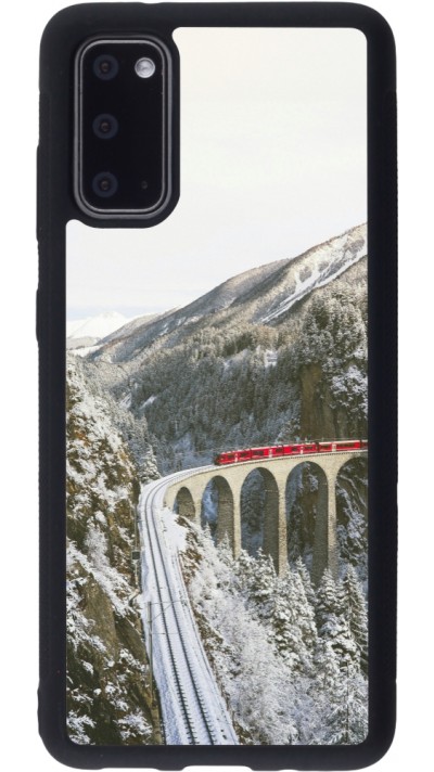 Coque Samsung Galaxy S20 - Silicone rigide noir Winter 25 Winter polar express