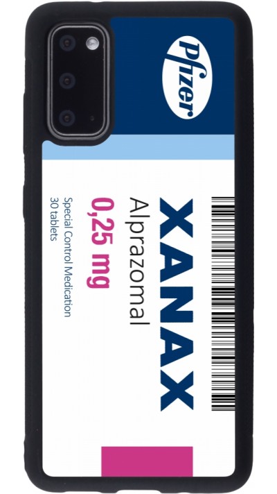 Coque Samsung Galaxy S20 - Silicone rigide noir Xanax Alprazolam 2025