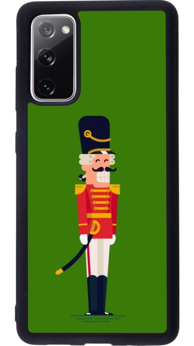 Coque Samsung Galaxy S20 FE 5G - Silicone rigide noir Christmas 25 Nutcracker Green