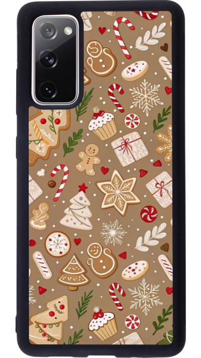 Coque Samsung Galaxy S20 FE 5G - Silicone rigide noir Christmas 25 Pattern Ginger Cookie