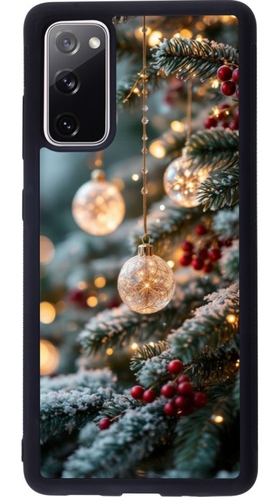 Coque Samsung Galaxy S20 FE 5G - Silicone rigide noir Christmas 25 Xmas Decorated Tree