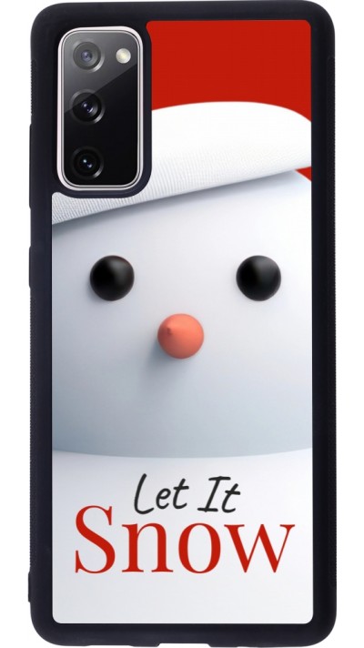 Coque Samsung Galaxy S20 FE 5G - Silicone rigide noir Christmas 25 Xmas Snowman
