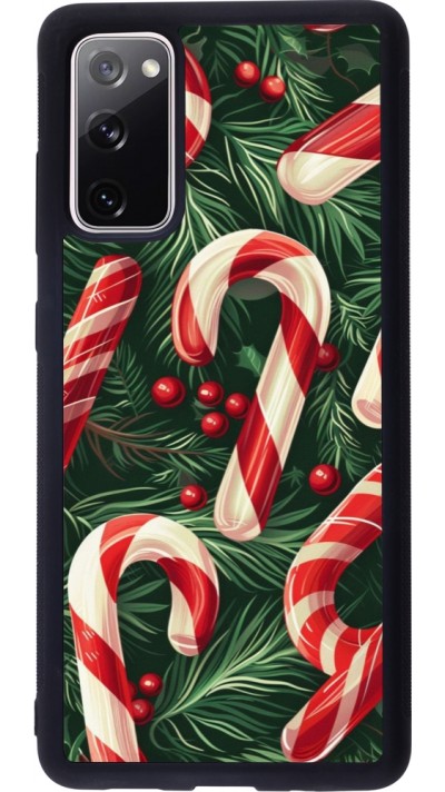 Coque Samsung Galaxy S20 FE 5G - Silicone rigide noir Christmas 25 Xmas Stick