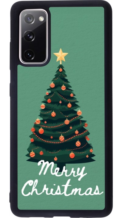 Coque Samsung Galaxy S20 FE 5G - Silicone rigide noir Christmas 25 Xmas Tree