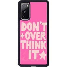 Coque Samsung Galaxy S20 FE 5G - Silicone rigide noir Dont over think it 2026
