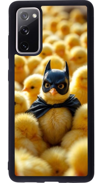 Coque Samsung Galaxy S20 FE 5G - Silicone rigide noir Easter 2026 Chicken Batman