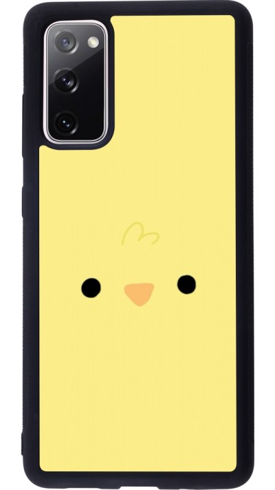Coque Samsung Galaxy S20 FE 5G - Silicone rigide noir Easter 2026 Little chicken