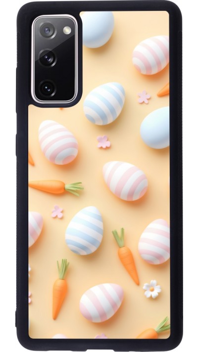 Coque Samsung Galaxy S20 FE 5G - Silicone rigide noir Easter 2026 Pattern Easter