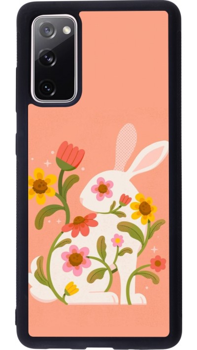 Coque Samsung Galaxy S20 FE 5G - Silicone rigide noir Easter 2026 Rabbit collage