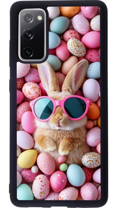 Coque Samsung Galaxy S20 FE 5G - Silicone rigide noir Easter 2026 Rabbit fun