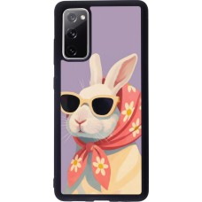 Coque Samsung Galaxy S20 FE 5G - Silicone rigide noir Easter 2026 Rabbit with scarf