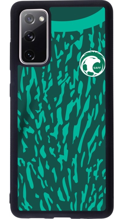 Coque Samsung Galaxy S20 FE 5G - Silicone rigide noir Maillot de football Arabie saoudite 2022 personnalisable Coque Samsung Galaxy S20 FE 5G - Silicone rigide noir Maillot de football Arabie saoudite 2022 personnalisable