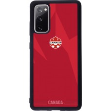 Coque Samsung Galaxy S20 FE 5G - Silicone rigide noir Maillot de football Canada 2026 personnalisable