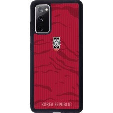Coque Samsung Galaxy S20 FE 5G - Silicone rigide noir Maillot de football Corée du Sud 2026 personnalisable
