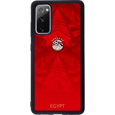 Coque Samsung Galaxy S20 FE 5G - Silicone rigide noir Maillot de football Égypte 2026 personnalisable