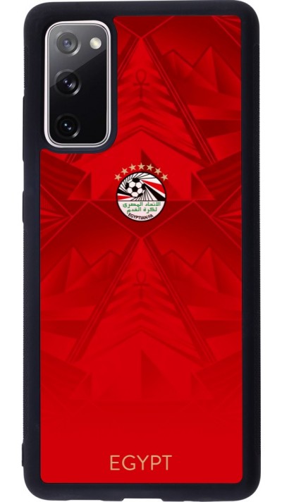 Coque Samsung Galaxy S20 FE 5G - Silicone rigide noir Maillot de football E?gypte 2026 personnalisable