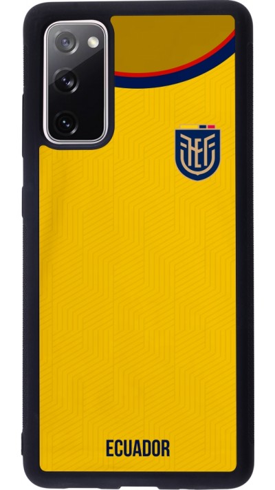 Coque Samsung Galaxy S20 FE 5G - Silicone rigide noir Maillot de football Equateur 2022 Coque Samsung Galaxy S20 FE 5G - Silicone rigide noir Maillot de football Equateur 2022