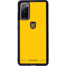 Coque Samsung Galaxy S20 FE 5G - Silicone rigide noir Maillot de football Équateur 2026 personnalisable