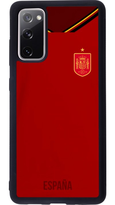 Coque Samsung Galaxy S20 FE 5G - Silicone rigide noir Maillot de football Espagne 2022 personnalisable Coque Samsung Galaxy S20 FE 5G - Silicone rigide noir Maillot de football Espagne 2022 personnalisable