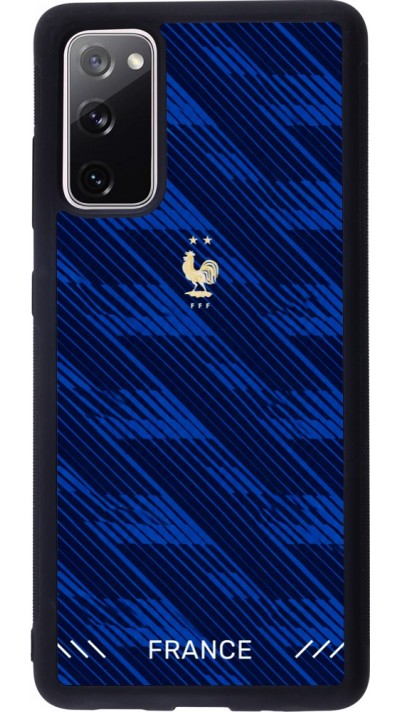 Coque Samsung Galaxy S20 FE 5G - Silicone rigide noir Maillot de football France 2026 personnalisable
